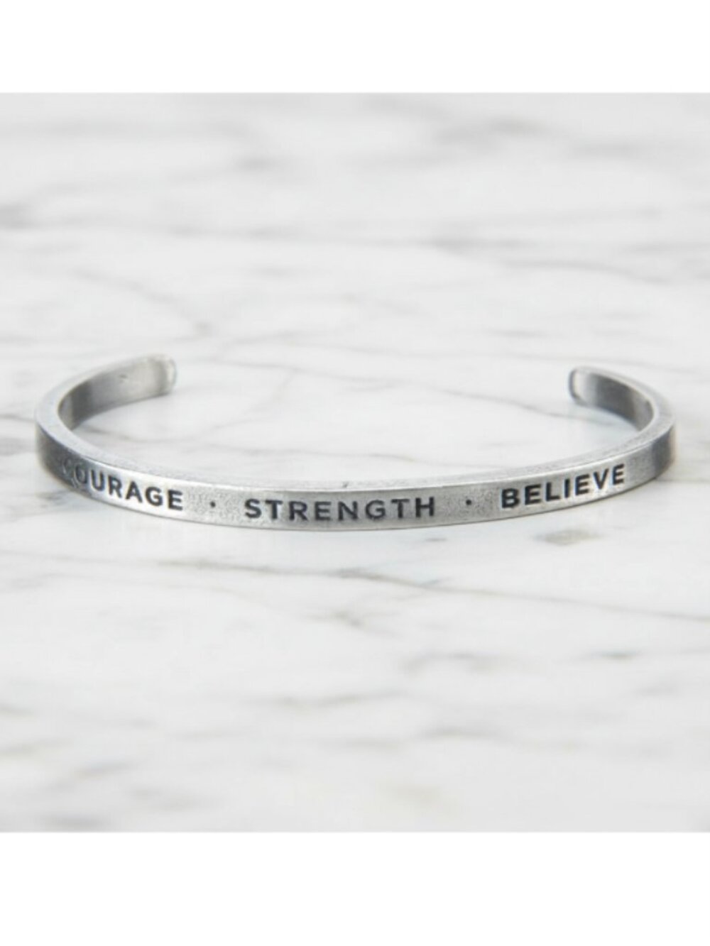 Courage, Strength, Believe Cuff Bracelet